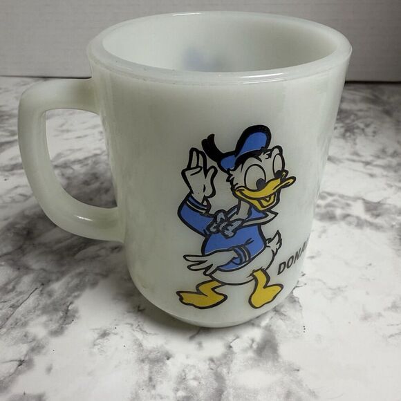Anchor Hocking Other - Vintage Anchor Hocking Pepsi Collection Donald Duck Milk Glass Mug